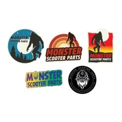 Promo ✔️ Monster Scooter Parts Sasquatch Sticker 😉